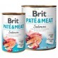 Hrana umeda cu somon pentru caini Pate &amp; Meat, 800 g, Brit