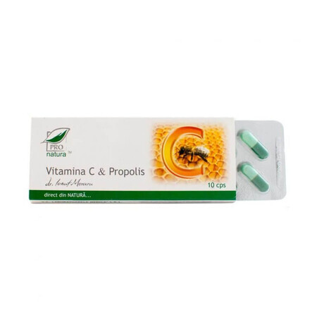 Vitamina C Propolis 10cps, Pro Natura