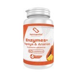 Enzime digestive, Enzymes+ Papaya&Ananas, 60cps, Nutrisential®
