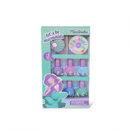 Set manichiura pentru copii Let\'s Be Mermaids, Martinelia