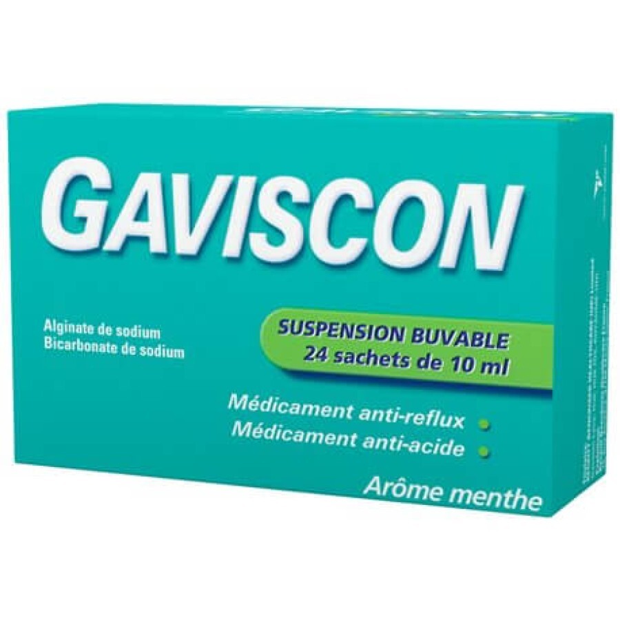 Gaviscon Mentol, 24 plicuri, Reckitt Benckiser Healthcare