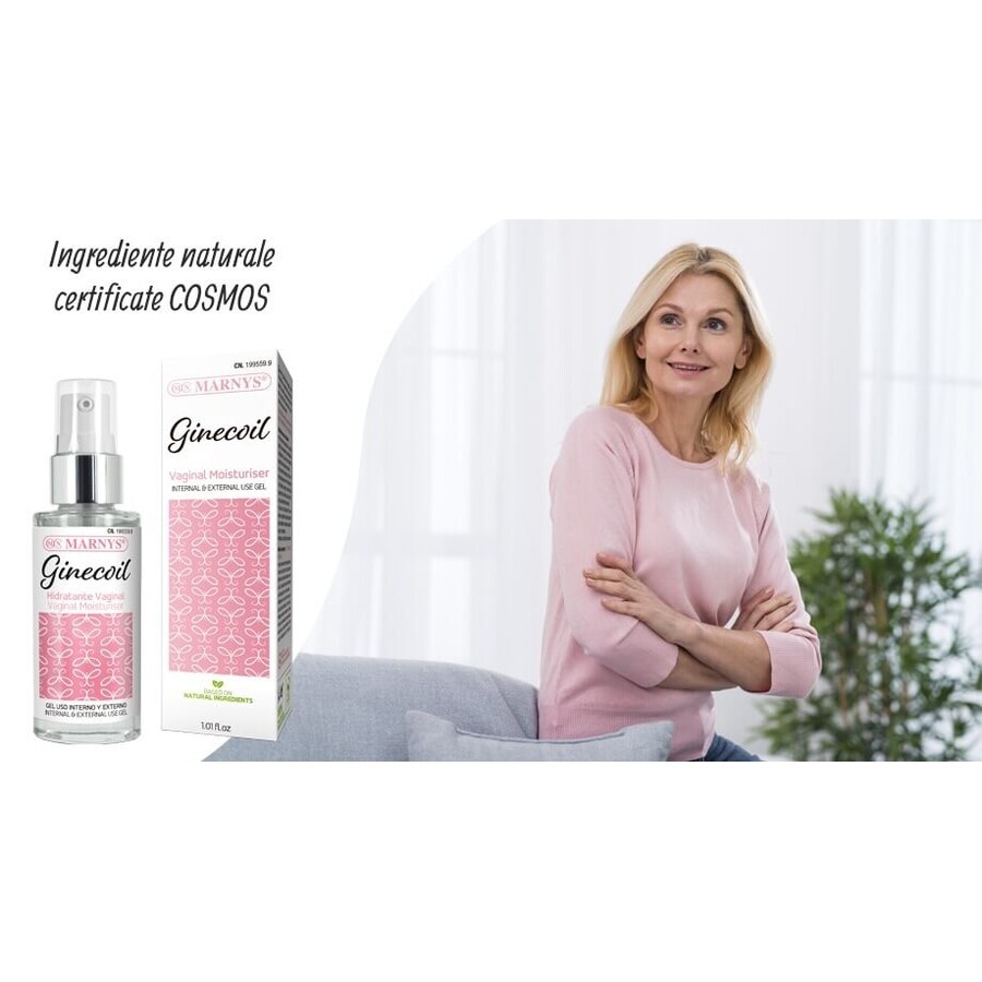 GINECOIL – Gel intim hidratant pentru uscăciunea vaginală – Sticlă cu 30 ml, Marnys