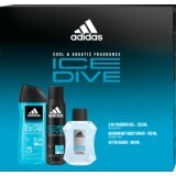 Adidas Set ICE DIVE after shave + gel de duș + deodorant, 1 buc