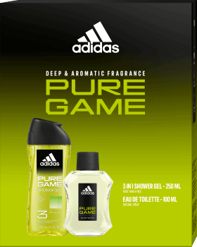 Adidas Set Pure Game apă de toaletă + gel de duș, 1 buc