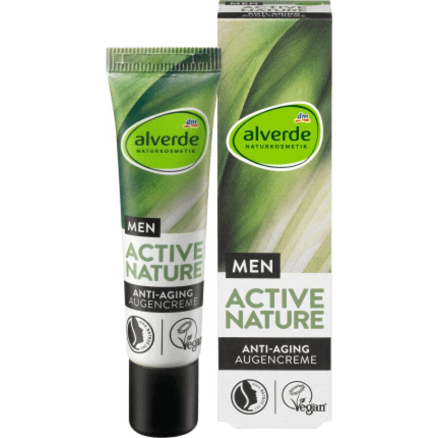 Alverde Naturkosmetik MEN Cremă de ochi Active Nature Anti-Aging, 15 ml