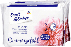 Sanft&Sicher Hârtie igienică umedă SummerGefuhl, 100 buc