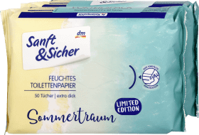 Sanft&Sicher Hârtie igienică umedă SummerTraum, 100 buc