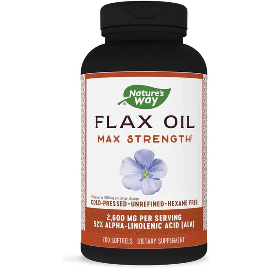 Flax Oil Nature's Way, 100 capsule, Secom