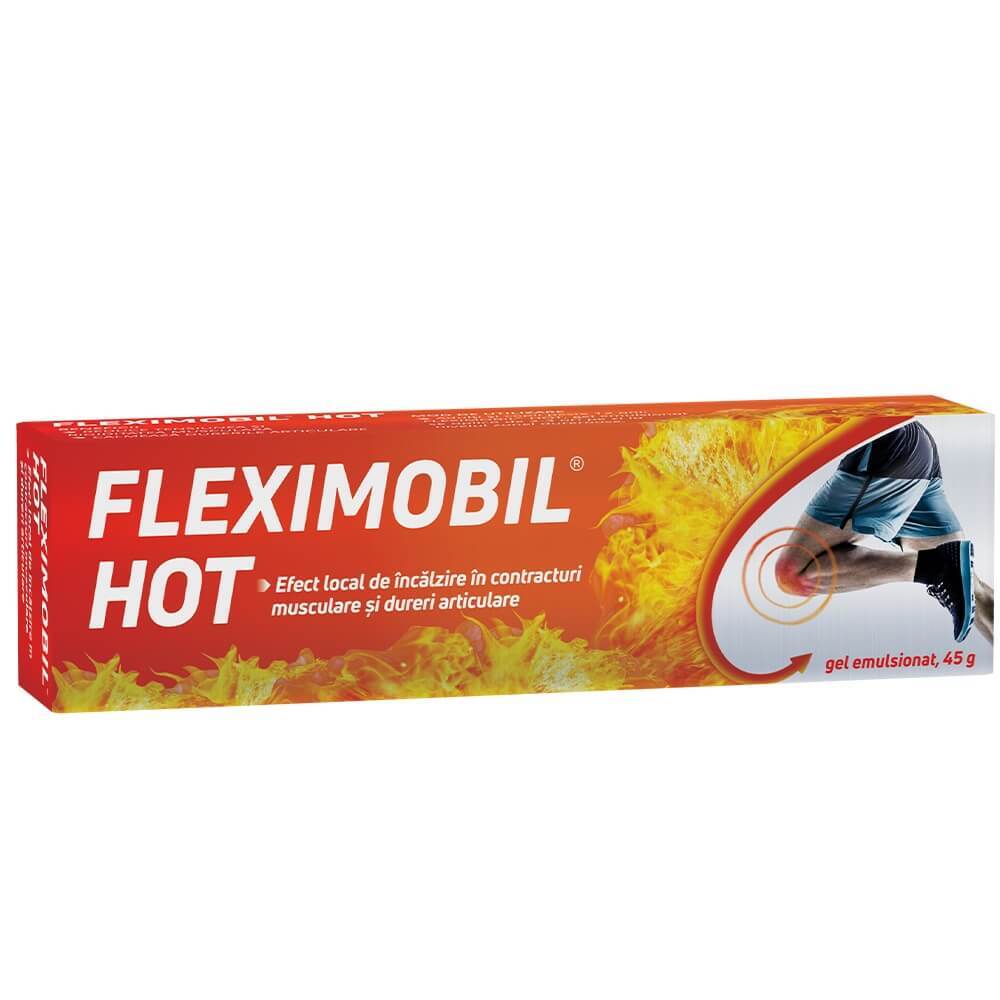Fleximobil Hot, gel emulsionat, 45g, FLook Ahead Vitamine si suplimente