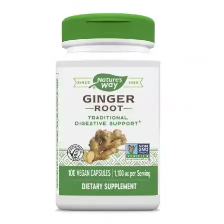 Ginger Root, 100 capsule vegetale, Nature\'s Way