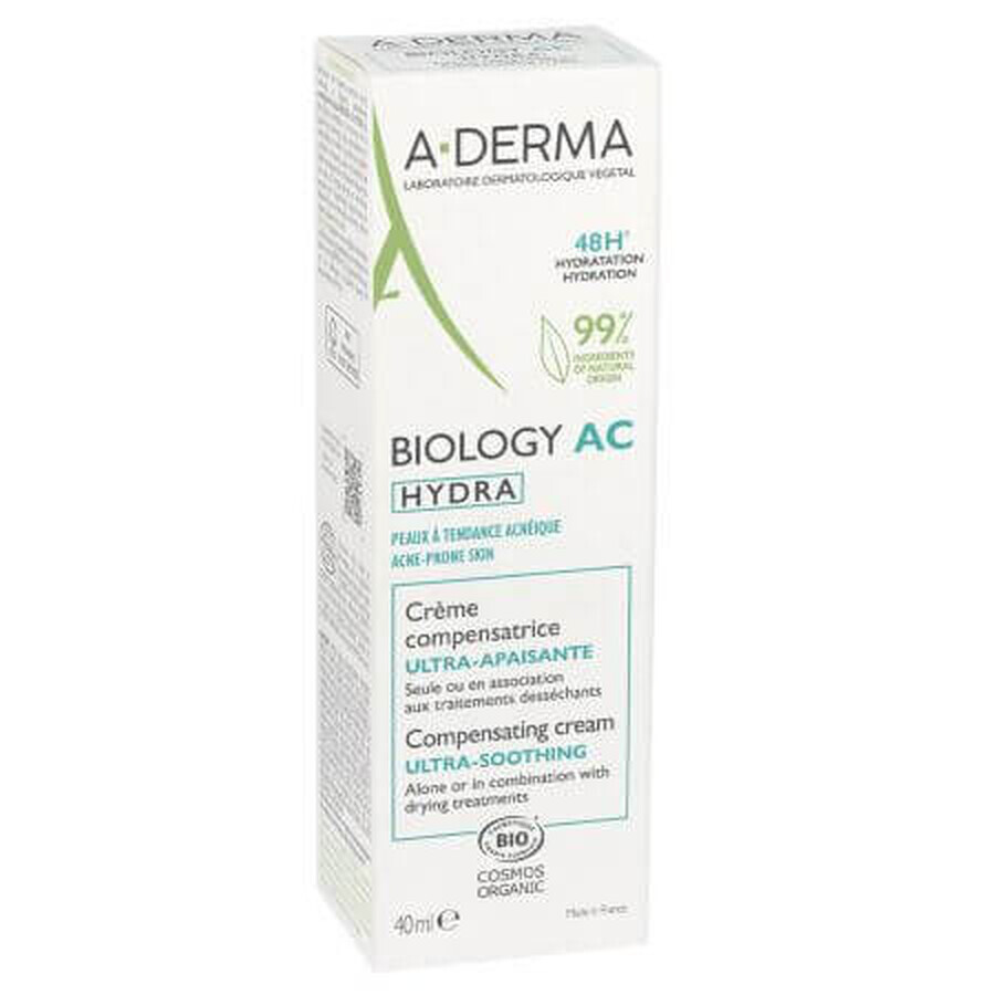 A-Derma Biology AC Hydra Crema pentru fata ultra calmanta, 40 ml