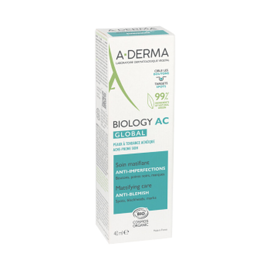 A-Derma Biology AC crema matifianta C, 40 ml