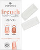 Essence French MANICURE șablon pentru unghii 01 French Tips &amp; Tricks, 60 buc
