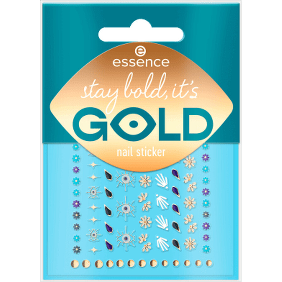 Essence Sticker pentru unghii Stay bold, it's Gold, 88 buc