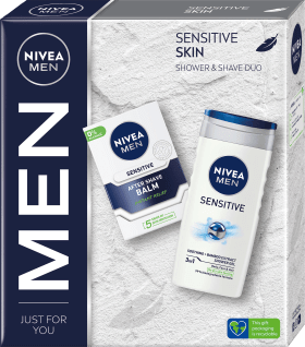 Nivea MEN Set cadou SENSITIVE SKIN balsam după ras + gel de duș, 1 buc