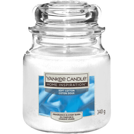 Yankee Candle Lumânare parfumată soft cotton, 340 g