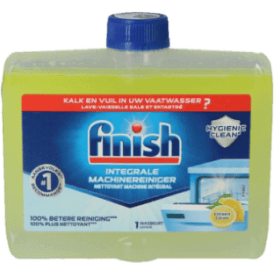 Finish Soluție curățare mașina de spalat vase lemon, 250 ml