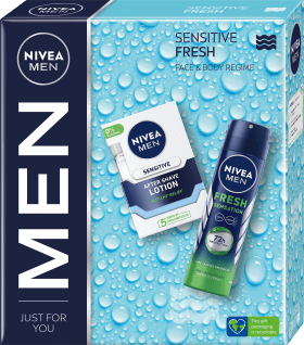 Nivea MEN Set cadou SENSITIVE FRESH after shave + deodorant, 1 buc