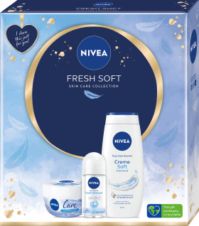 Nivea Set cadou FRESH SOFT cremă + gel de duș + deodorant, 1 buc