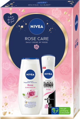 Nivea Set cadou Rose Care deodorant + gel de duș, 1 buc