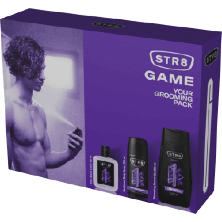 STR8 Set cadou Game aftre shave + deodorant + gel de duș, 1 buc