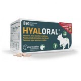 Supliment pentru caini de talie mica si medie Hyaloral, 90 tablete, Pharmadiet