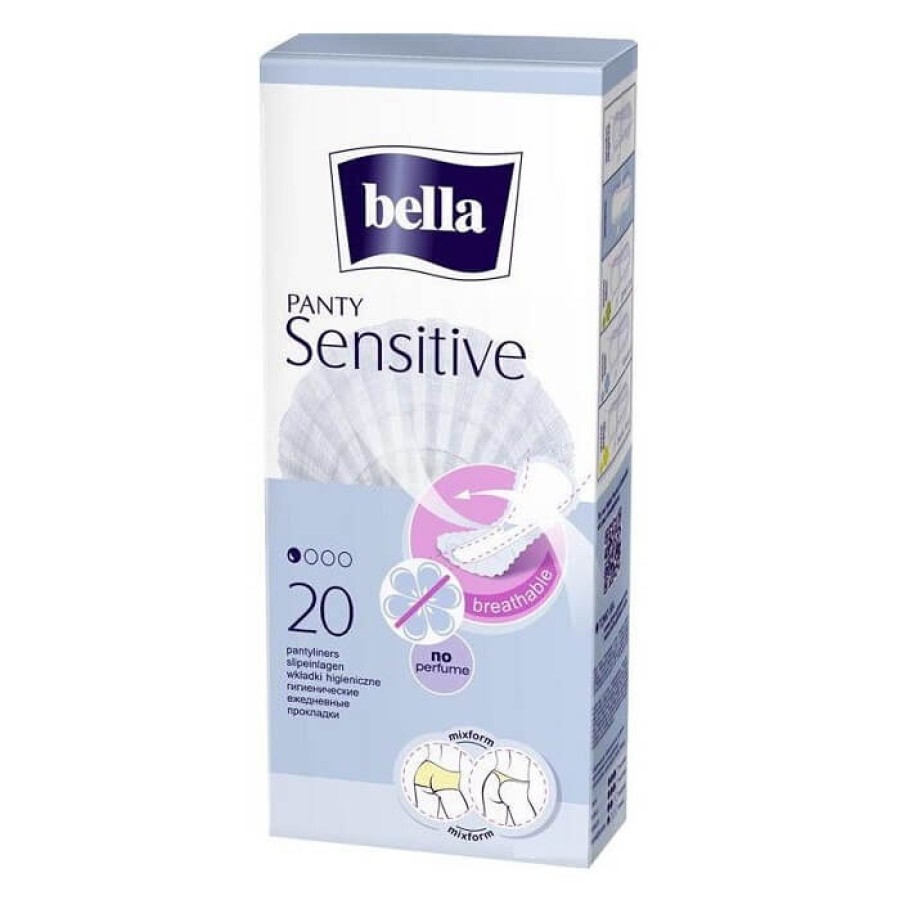 Absorbante zilnice Panty Sensitive, 20 bucăți, Bella