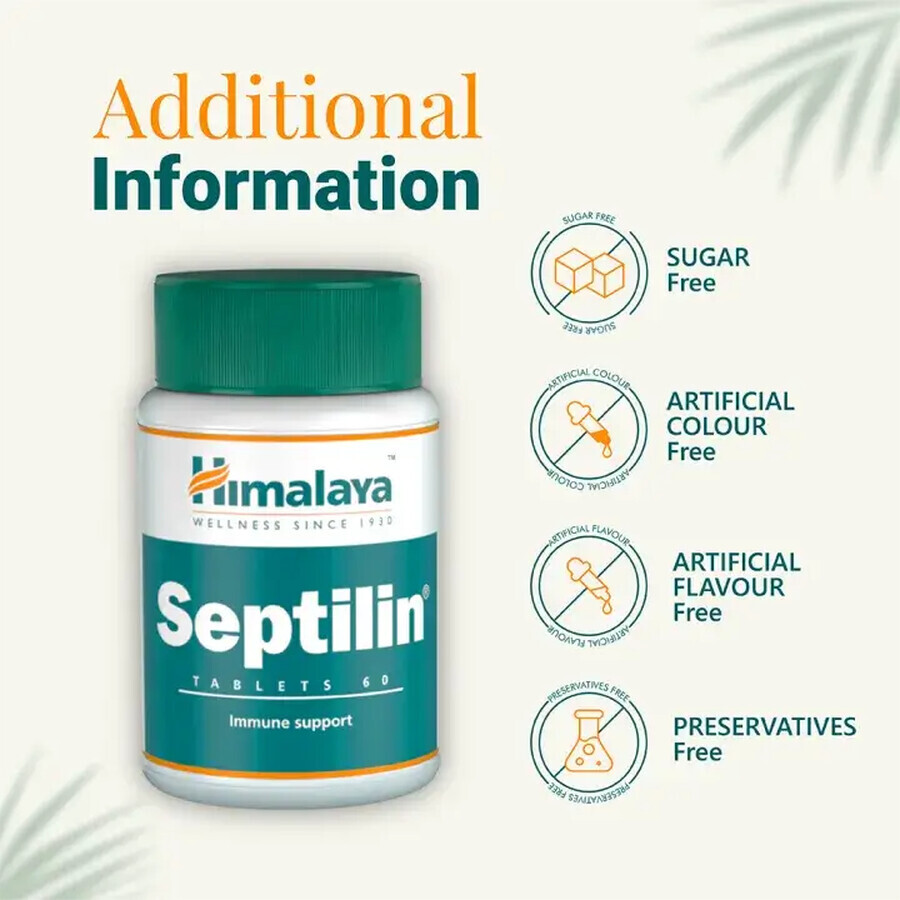 Septilin x 100 cpr (1+1) - 40% Reducere, Himalaya