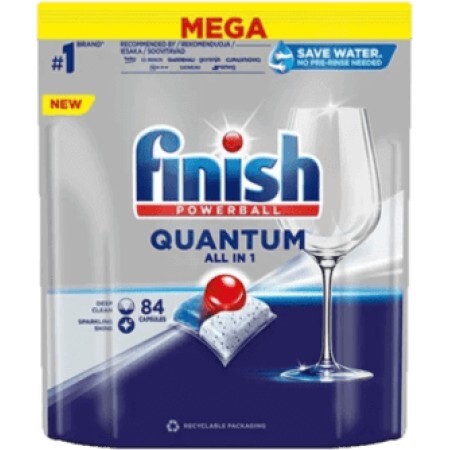 Finish Detergent pentru mașina de spălat vase regular, 84 buc