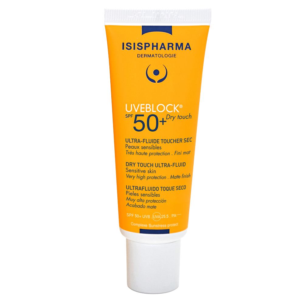 Fluid protector cu efect matifiant cu protecție solară SPF 50+ UVEBLOCK, 40 ml, Isis Pharma  Frumusete si ingrijire