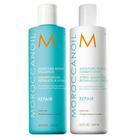 Pachet Moisture Repair Sampon, 250 ml + Balsam, 250 ml, Noroccanoil