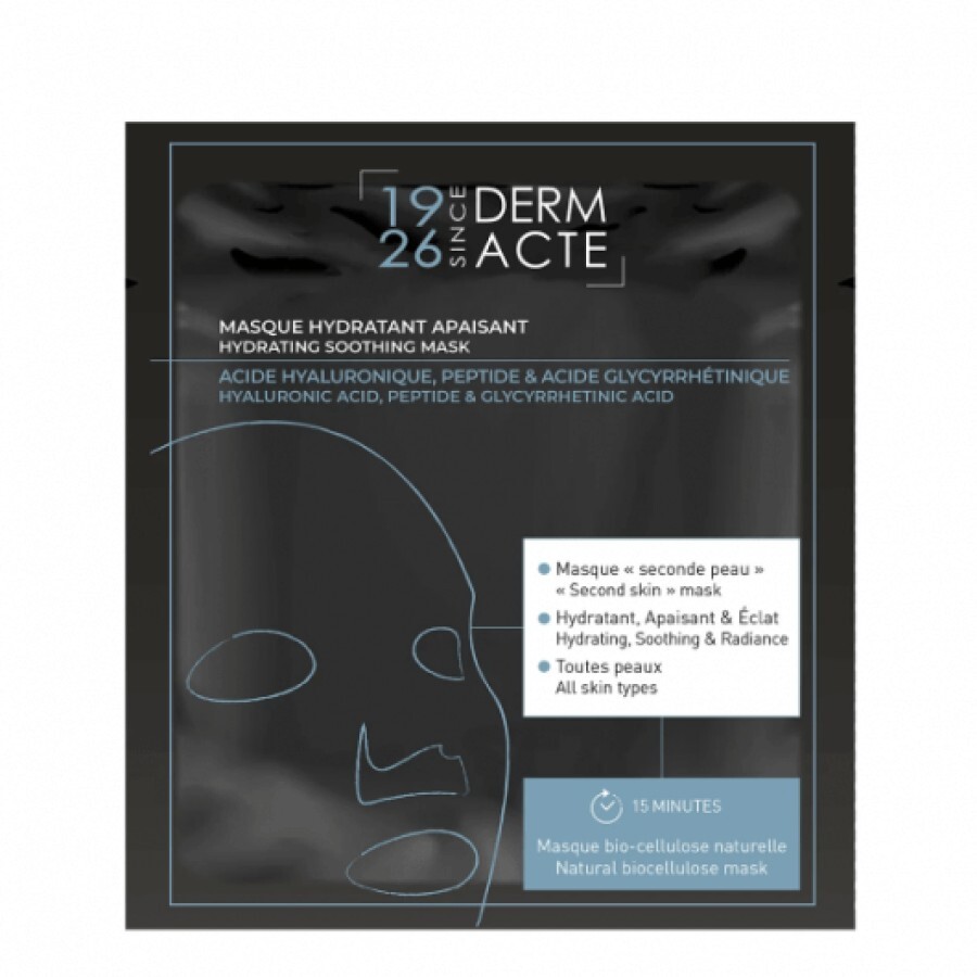 Masca folie intensiv hidratanta pentru ten Academie Derm Acte Masque Hydratant Apaisant 10ml