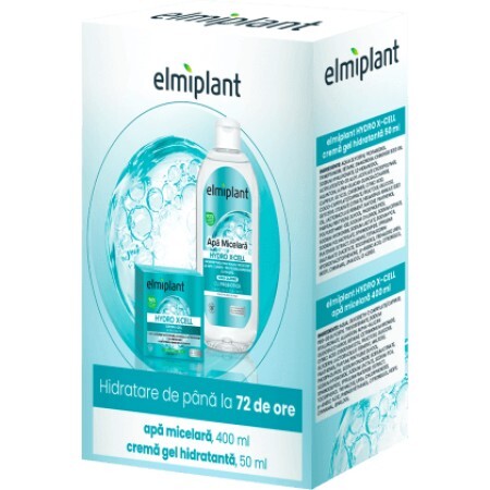 Elmiplant Set cadou Xcell cremă zi 50ml+apă micelară 400ml, 1 buc