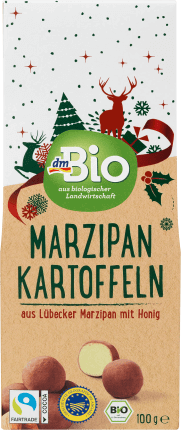 DmBio Bile marzipan Craciun, 100 g