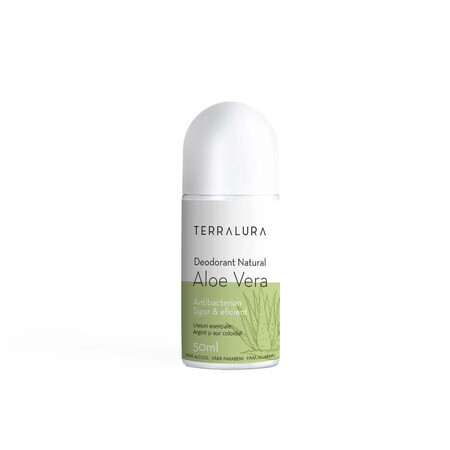 Deodorant Natural Roll-on cu aroma de aloe vera, 50 ml, Terralura