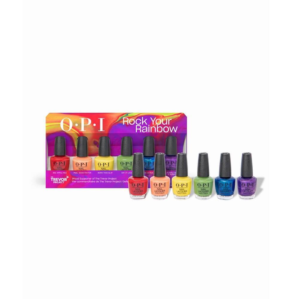 Set 6 mini lacuri de unghii Nail Lacquer Rock Your Rainbow, 6 x 3.75 ml