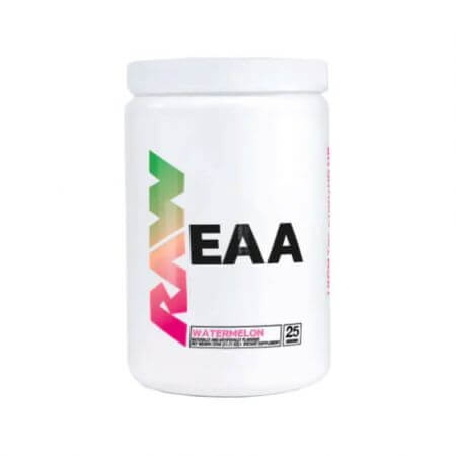 Aminoacizi esentiali EAA cu aroma de pepene, 315 g, Raw Nutrition recenzii