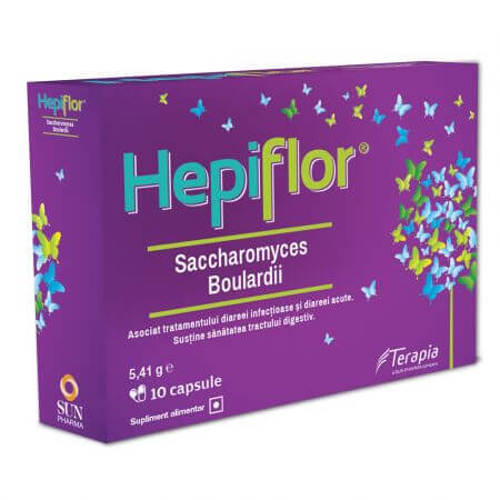 hepiflor se ia inainte sau dupa antibiotic Hepiflor Saccharomyces Boulardii, 10 capsule, Terapia