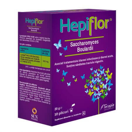 hepiflor se ia inainte sau dupa antibiotic Hepiflor Saccharomyces Boulardii, 10 plicuri, Terapia