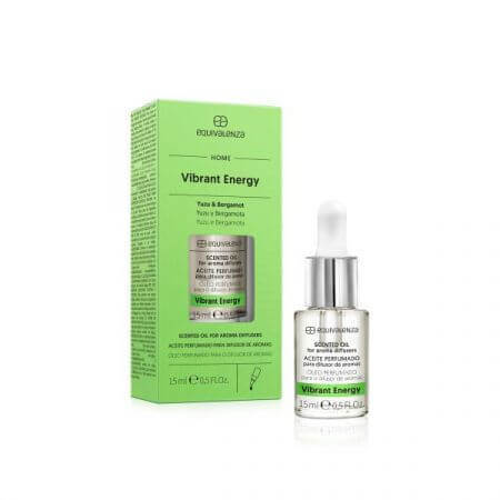 Ulei parfumat solubil in apa cu aroma de yuzu si bergamota Vibrant Energy, 15 ml, Equivalenza