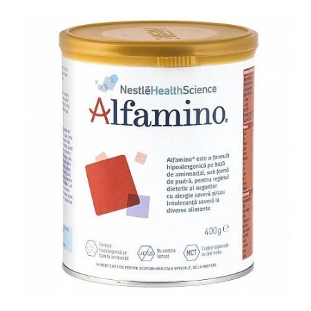 Formulă specială de lapte Alfamino, 400 g, Nestlé 