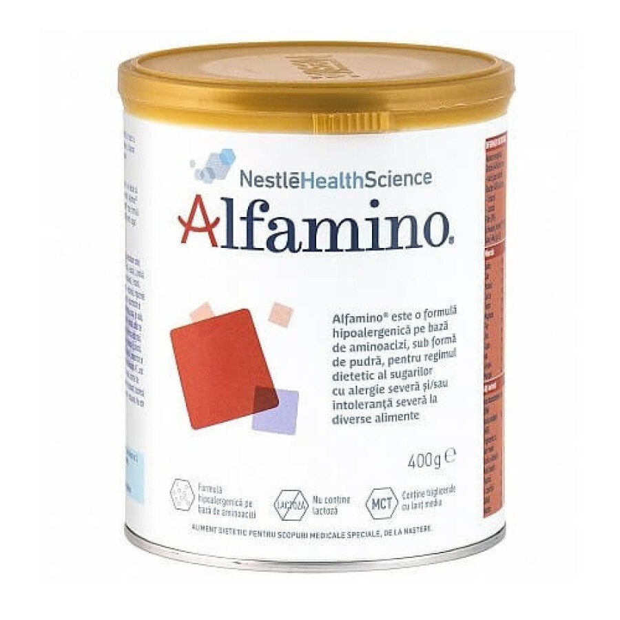 Formulă specială de lapte Alfamino, 400 g, Nestlé 