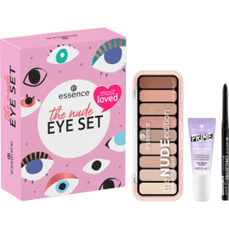 Essence Set cadou pentru machiajul ochilor The nude, 3 buc