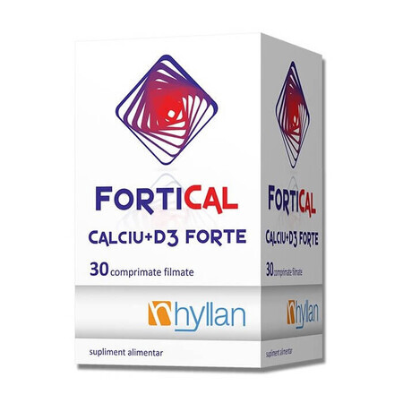 Fortical Calciu+D3 Forte, 30 comprimate, Hyllan