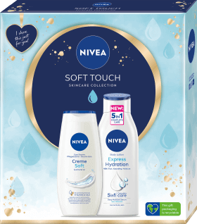 Nivea Loțiune corp 400ml+gel dus 250ml, 1 buc