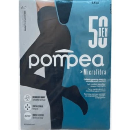 Pompea Dres damă Microfibră 50DEN Lava 1/2, 1 buc