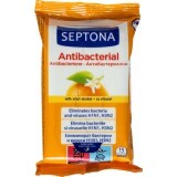 Septona Șervețelele umede antibacteriene Orange Blossom, 15 buc