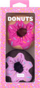 Soxo Set de 2x șosete Soxo donut pentru femei &#238;ntr-o cutie  perfect pentru un cadou  amuzant, happy și roz, 1 buc