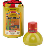 Soxo Șosete colorate pentru bărbați Soxo tequila într-un cadou de sticlă, 1 buc