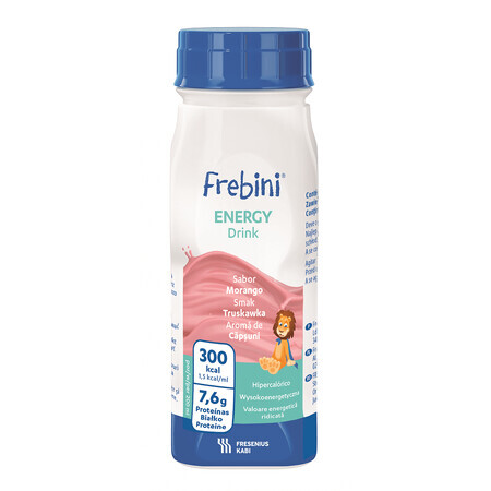 Frebini energy drink cu aroma de capsuni, 200 ml, Fresenius